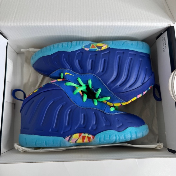 Nike Little Posite One TD 'Multi-Color' DQ0378-400 Size 9c - Picture 6 of 8